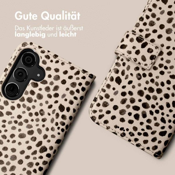 imoshion Design Klapphülle Samsung Galaxy S24 - Black And White Dots