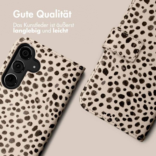 imoshion Design Klapphülle für das Samsung Galaxy S24 - Black And White Dots