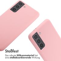 imoshion Silikonhülle mit Band für das Samsung Galaxy S21 - Rosa