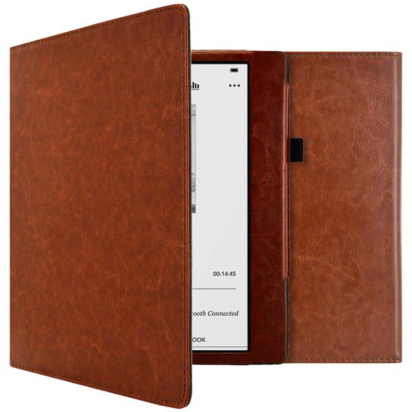 imoshion Vegan Leather Klapphülle Kobo Elipsa 2E - Dunkelbraun