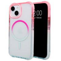 Selencia Gradient MagSafe Back Cover Apple iPhone 15 - Rosa / Blau