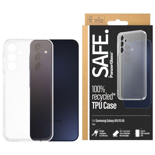 SAFE by PanzerGlass TPU Case für das Galaxy A15 (5G/4G) - Transparent