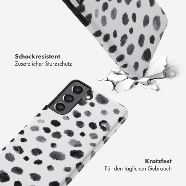 Selencia Vivid Tough Back Cover für das Samsung Galaxy S21 FE - Trendy Leopard