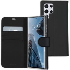 Accezz Wallet TPU Klapphülle Samsung Galaxy S22 Ultra - Schwarz