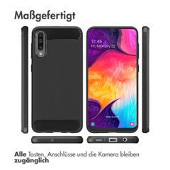 imoshion Brushed Back Cover Samsung Galaxy A50 / A30s - Schwarz