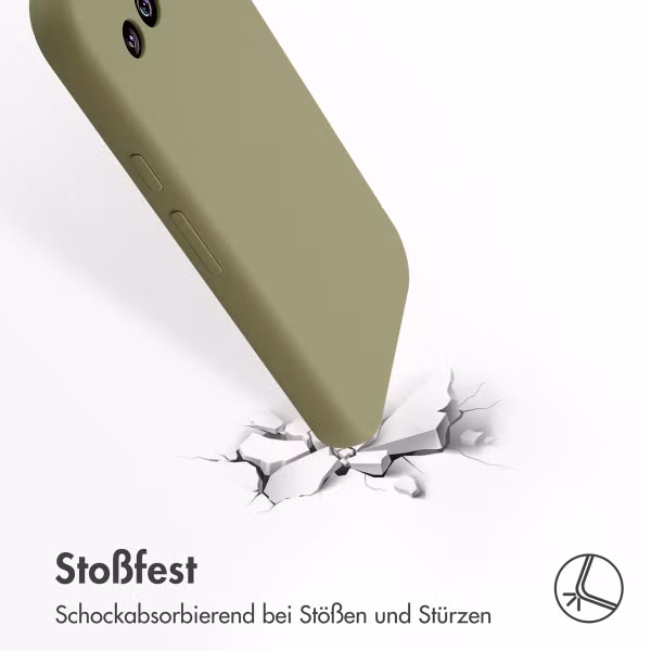 Accezz Liquid Silikoncase Google Pixel 9A - Grün