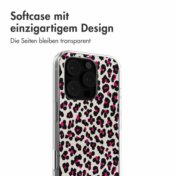 imoshion Design Hülle Apple iPhone 16 Pro - Leopard Pink