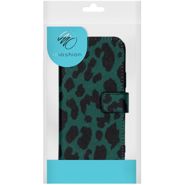 imoshion Design TPU Klapphülle iPhone 12 Mini - Green Leopard