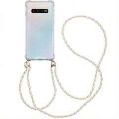 imoshion Handykette mit Perlen + Handgelenkschlaufe Samsung Galaxy S10 - Transparent