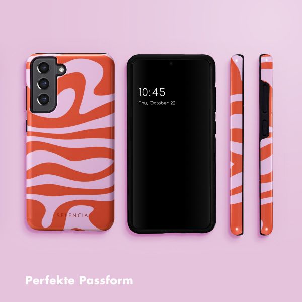 Selencia Vivid Back Cover Samsung Galaxy S21 FE - Dream Swirl Pink