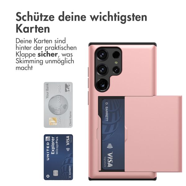 imoshion Backcover mit Kartenfach Samsung Galaxy S23 Ultra - Rosé gold