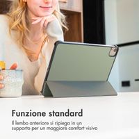 imoshion Design Trifold Klaphülle Apple iPad 9 (2021) 10.2 Zoll / iPad 8 (2020) 10.2 Zoll / iPad 7 (2019) 10.2 Zoll - Floral Green