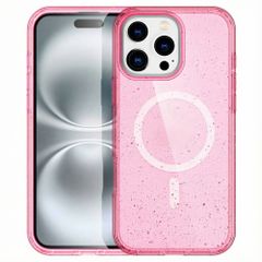 imoshion Sparkle Back Cover mit MagSafe Apple iPhone 16 Pro - Glitzer Rosa