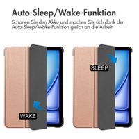 imoshion Trifold Klapphülle Apple iPad Air 13 Zoll (2025) M3 / (2024) M2 - Rosé gold