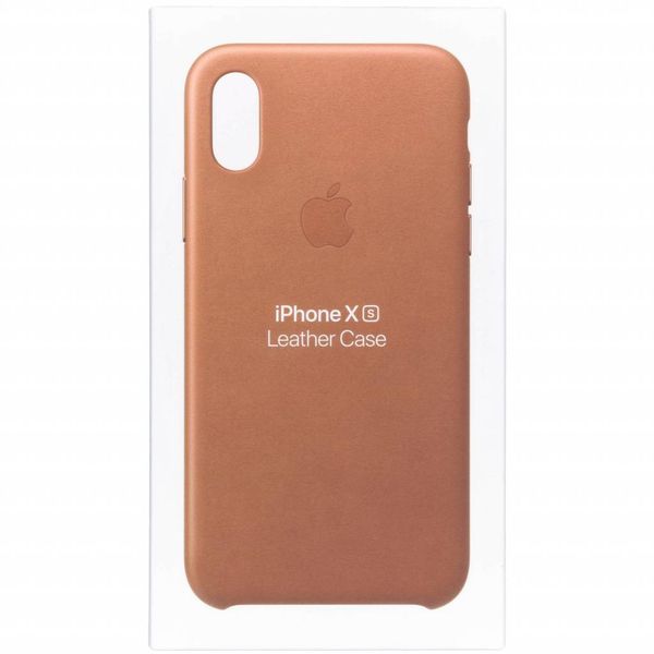 Apple Leder-Case Braun für das Apple iPhone Xs