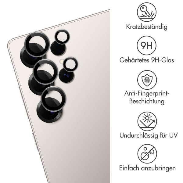 imoshion 2er-Pack Objektivschutz für Kamera für das Samsung Galaxy S25 Ultra - Titanium Gray