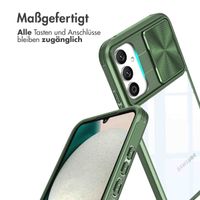 imoshion Back Cover mit Kameraschieber für das Samsung Galaxy A34 (5G) - Dunkelgrün