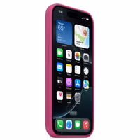 Apple Silikon-Case MagSafe für das Apple iPhone 16 Pro - Fuchsia
