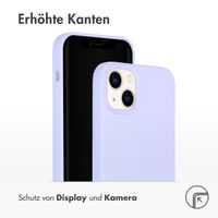 Accezz Liquid Silikoncase für das iPhone 14 Plus - Violett