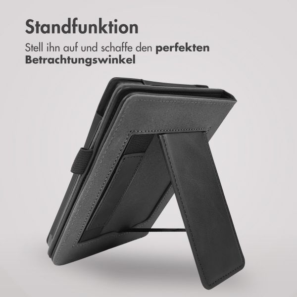 imoshion Klapphülle Sleepcover mit strap und stand für das Amazon Kindle (2024) / Amazon Kindle (2022) 11th gen - Schwarz