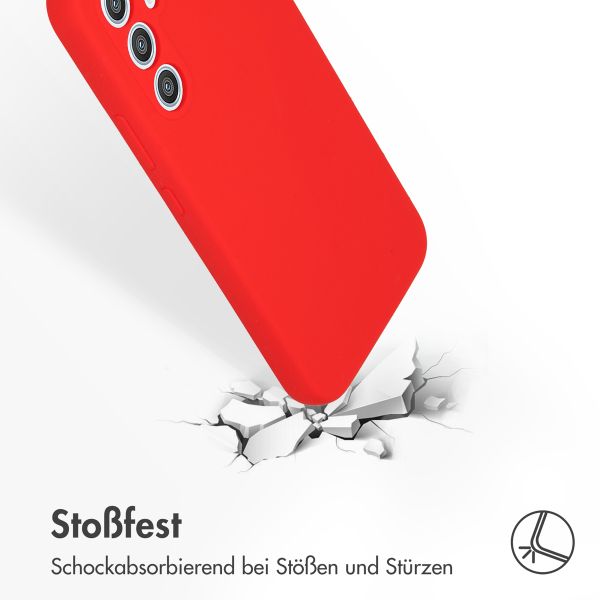 Accezz Liquid Silikoncase für das Samsung Galaxy A54 (5G) - Rot