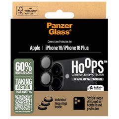 PanzerGlass Kameraprotektor Hoops Optic Rings für das Apple iPhone 16 / 16 Plus