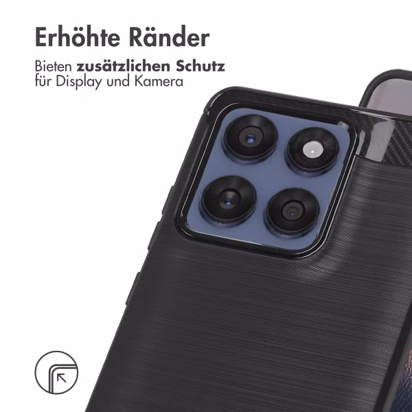 imoshion Brushed Back Cover Motorola Edge 60 Fusion - Schwarz