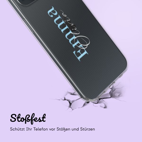 Personalisierte Hülle mit Namen iPhone 13 - Transparent