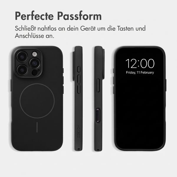 Accezz Grip Backcover mit MagSafe Apple iPhone 16 Pro - Schwarz