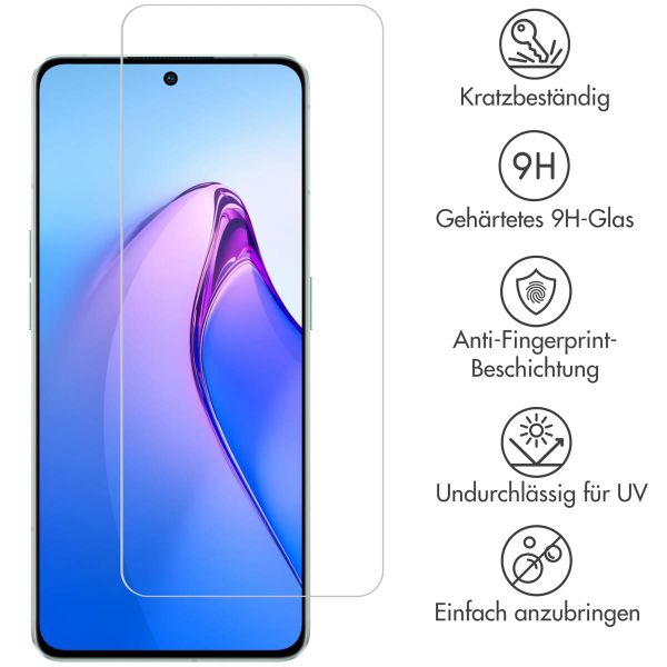 Selencia Displayschutz aus gehärtetem Glas für das Oppo Reno 8 5G