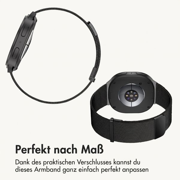 imoshion Mailändische Magnetarmband für Samsung Galaxy Watch Ultra 2 (2026) / Ultra (2024/2025) - Schwarz