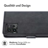 imoshion Luxuriöse Klapphülle für das Motorola Moto G72 - Schwarz