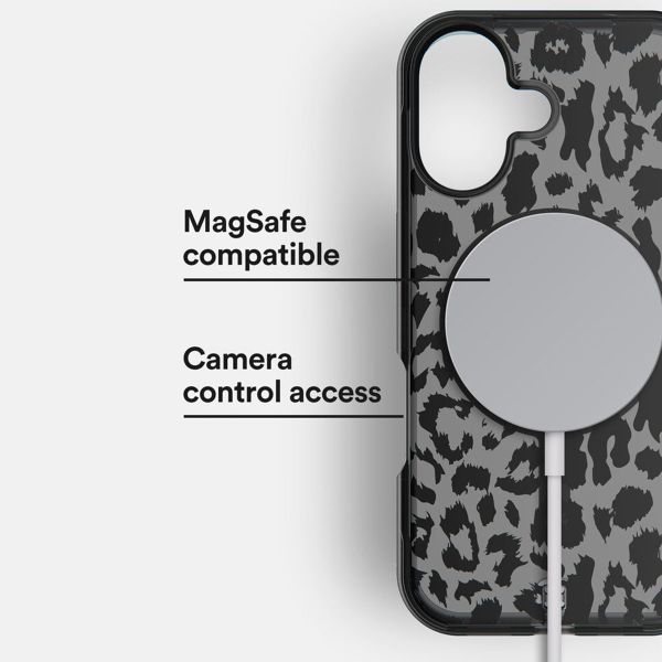 BodyGuardz Ace Pro MagSafe Back Cover Apple iPhone 16 - Black / Leopard