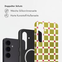 Selencia Vivid Rückabdeckung mit MagSafe Samsung Galaxy S24 - Check This Olive