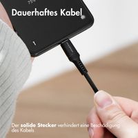 imoshion ﻿Mini-Autoladegerät - 2 Anschlüsse – USB-A–Schnellaufladung – USB-C-Stromversorgung - 60 Watt – Schwarz + Geflochtenes USB-C zu USB-C Kabel - 1 Meter - Schwarz