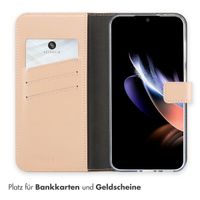 Selencia Echtleder Klapphülle für das Samsung Galaxy A56 - Dusty Pink