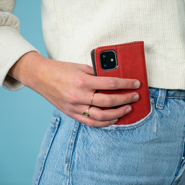 imoshion Luxuriöse Klapphülle Motorola Moto G9 Power - Rot