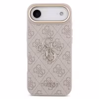 Guess 4G Metal Logo Back Cover Apple iPhone Air - Gold Edge - Pink