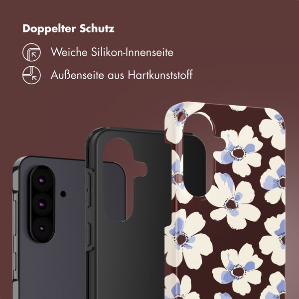 Selencia Vivid Back Cover Samsung Galaxy A37 (5G) - Choco Flower Pop