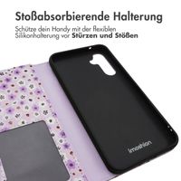 imoshion ﻿Design Klapphülle für das Samsung Galaxy A34 (5G) - Purple Flowers