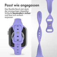 imoshion Slim Silikonarmband für die Apple Watch Series 1-10 / SE / Ultra (2) (44/45/46/49 mm) - Lila