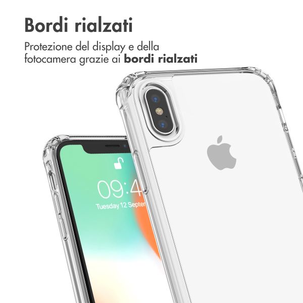 imoshion Back Cover mit Band + Armband Apple iPhone X / Xs - Perlenherzen