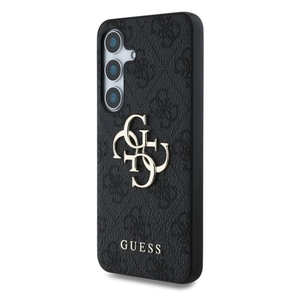 Guess 4G Metal Logo Back Cover Samsung Galaxy S25 - Schwarz