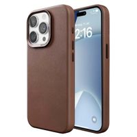 Woodcessories Bio Leather Case MagSafe für das iPhone 15 Pro Max - Braun