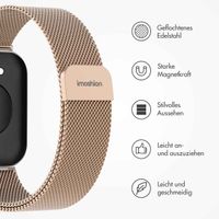 imoshion Magnetisches Milanaise Armband für das  Huawei Watch Fit 3 - Rose Gold