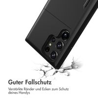 imoshion Backcover mit Kartenfach Samsung Galaxy S22 Ultra - Schwarz