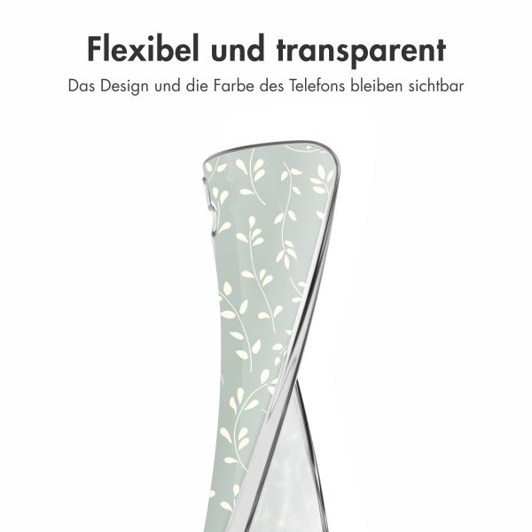 imoshion Design Hülle Samsung Galaxy S24 FE - Smoke Green Flowers