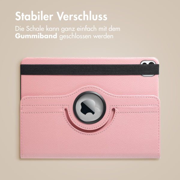 imoshion 360° drehbare Klapphülle Apple iPad Air 11 Zoll (2025) M3 / (2024) M2 / Air 5 (2022) / Air 4 (2020) / Pro 11 (2018/2020) - Rosa