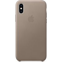 Apple Leder-Case Taupe für das Apple iPhone Xs