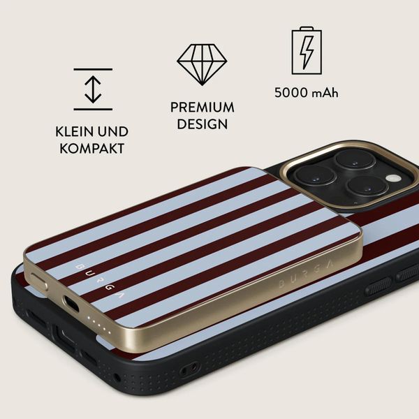 Burga Magnetische Powerbank 5.000 mAh - MagSafe und Qi2 - Offline / Gold